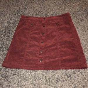 Maroon Mossimo Supply Co. Skirt